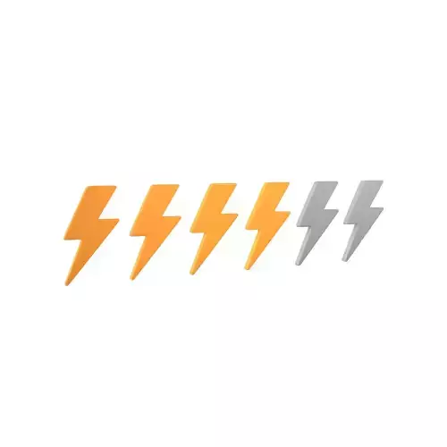 Lightning Ranking Symbol V1 005 Low-poly 3D model