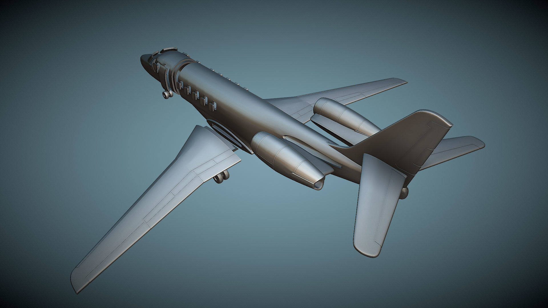 Gulfstream G100 - 3D Printable Model 3D model 3D printable | CGTrader