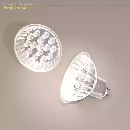 LED lamp 3D model