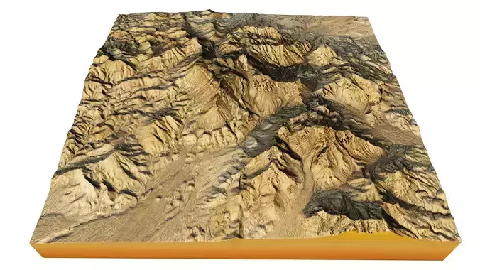 Emory Peak 3d terrain landscape