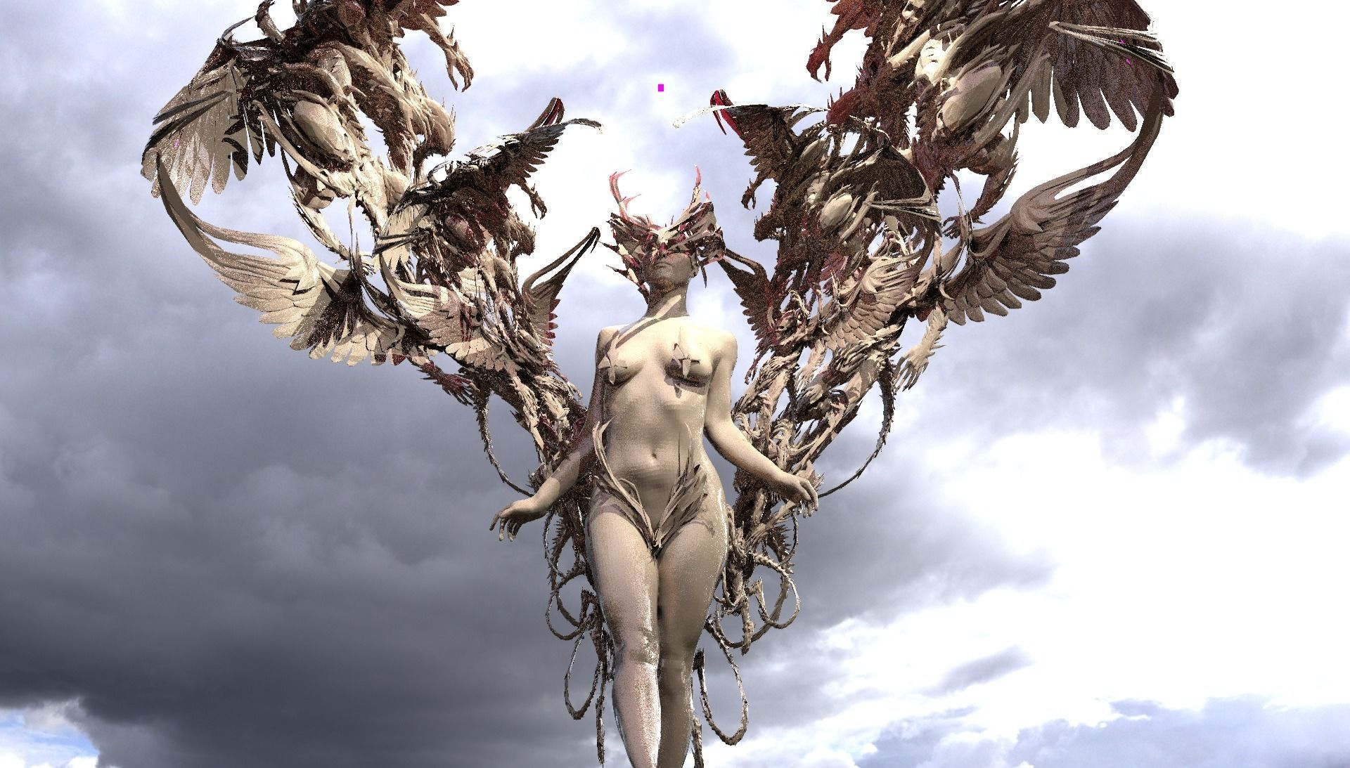 Lilith underworld sculpture 3D model_1