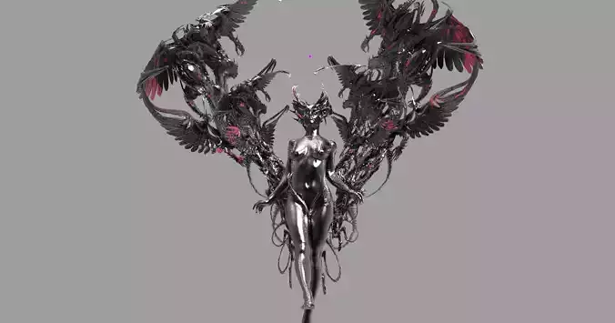 Lilith underworld sculpture 3D model