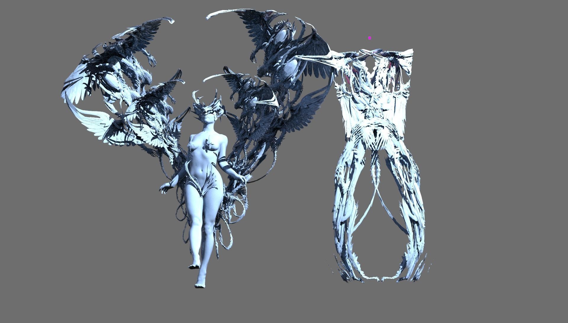 Lilith underworld sculptures  3D model_1