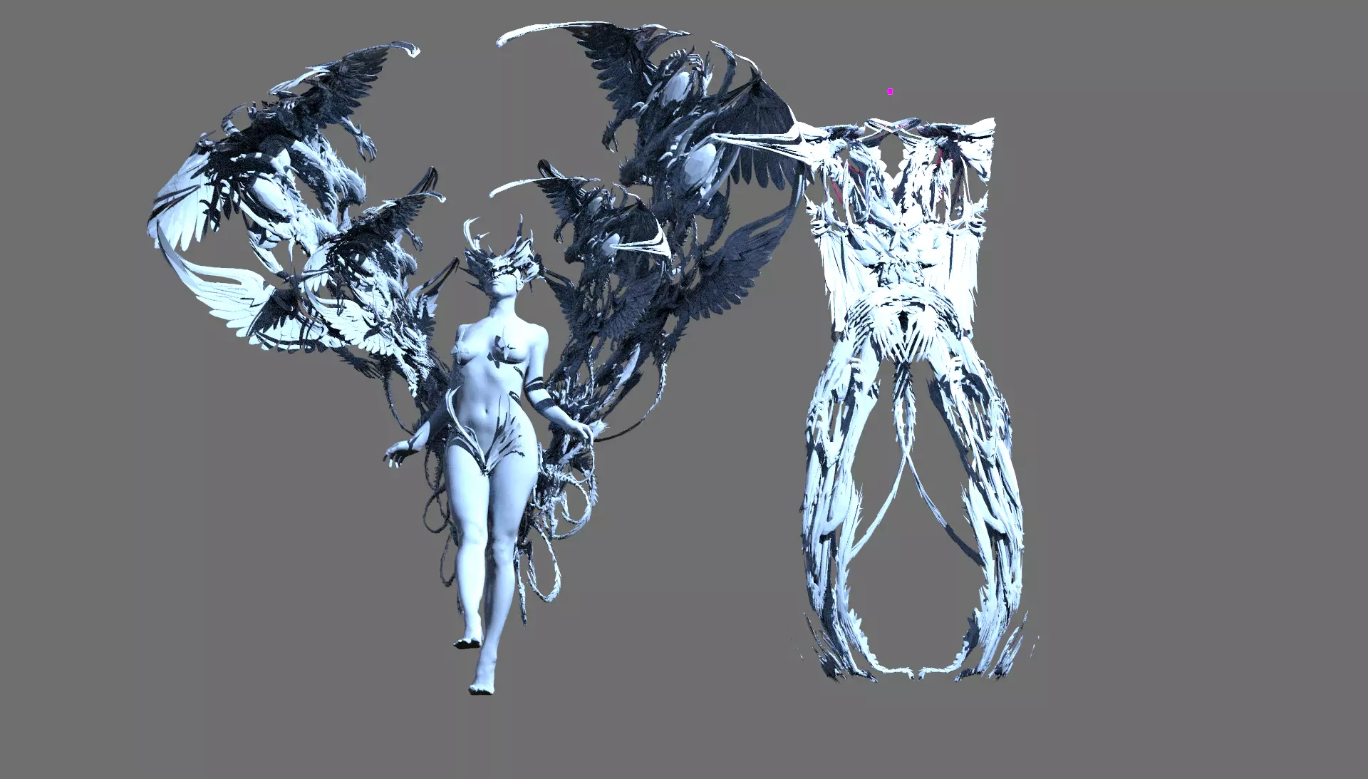 Lilith underworld sculptures  3D model_0