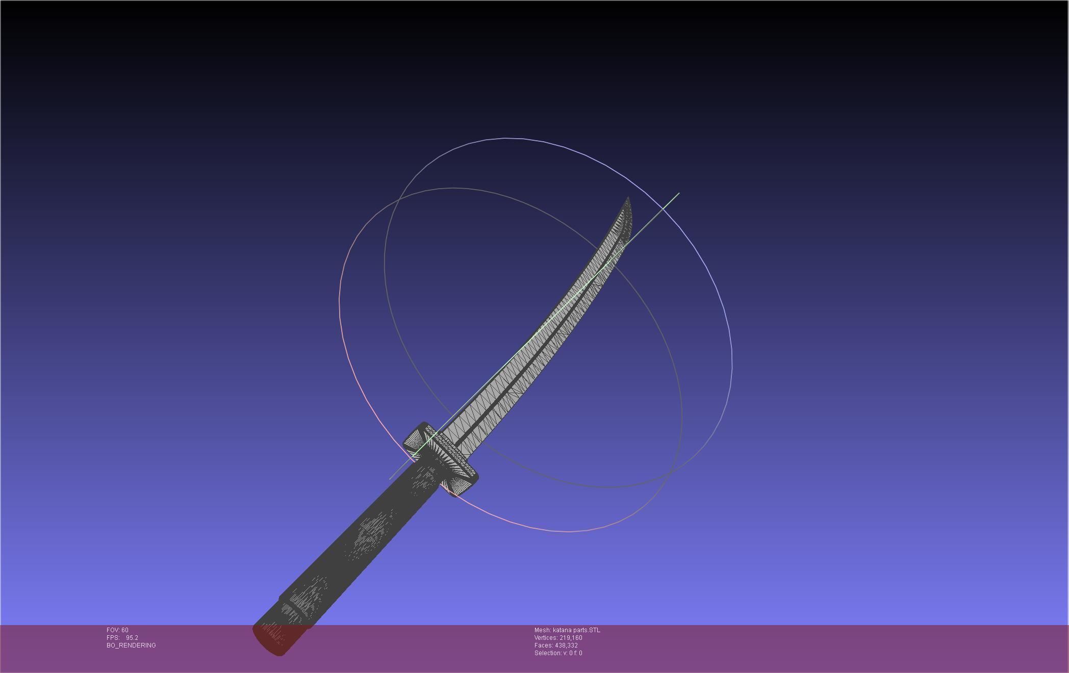 Dr Stone Katana Printable Assembly 3D print model_25