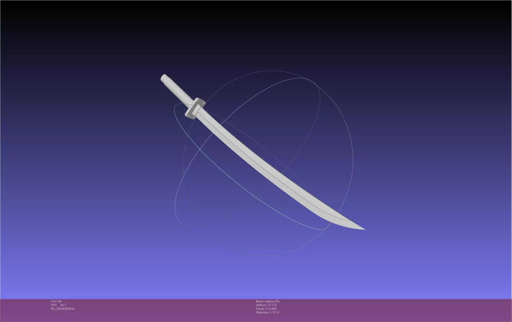 Dr Stone Katana Printable Assembly 3D print model_0