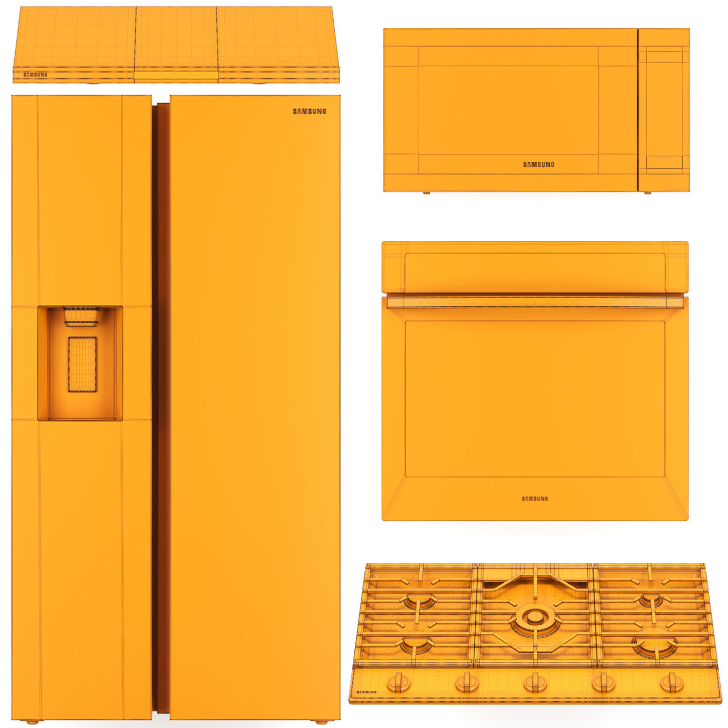 SAMSUNG kitchen appliances 3D model_6