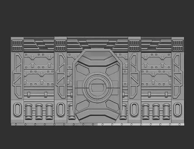 SCIFI MODULAR MAGNETIC DIORAMA CORRIDOR PLATES