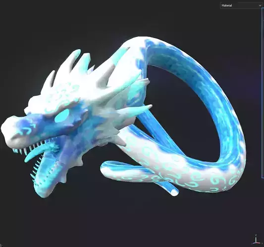 Tanjiro Dragon 3d