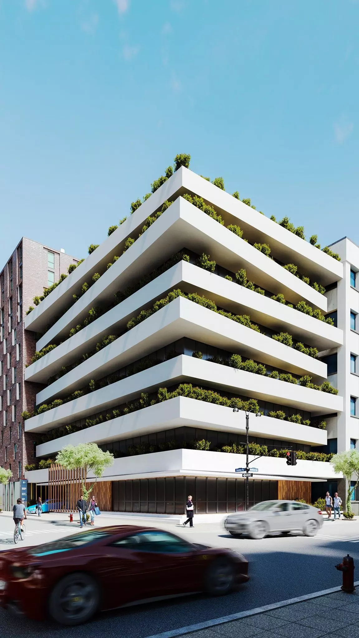 3D Exterior Office Scene 3dsmax 3D model_0