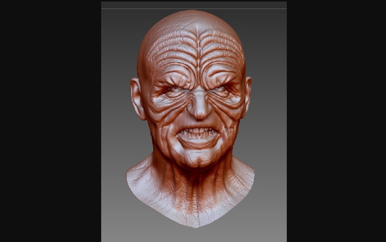 Palpatine head from Star Wars 3D print model_1