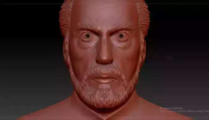 Count Dooku bust from Star Wars 3D print model