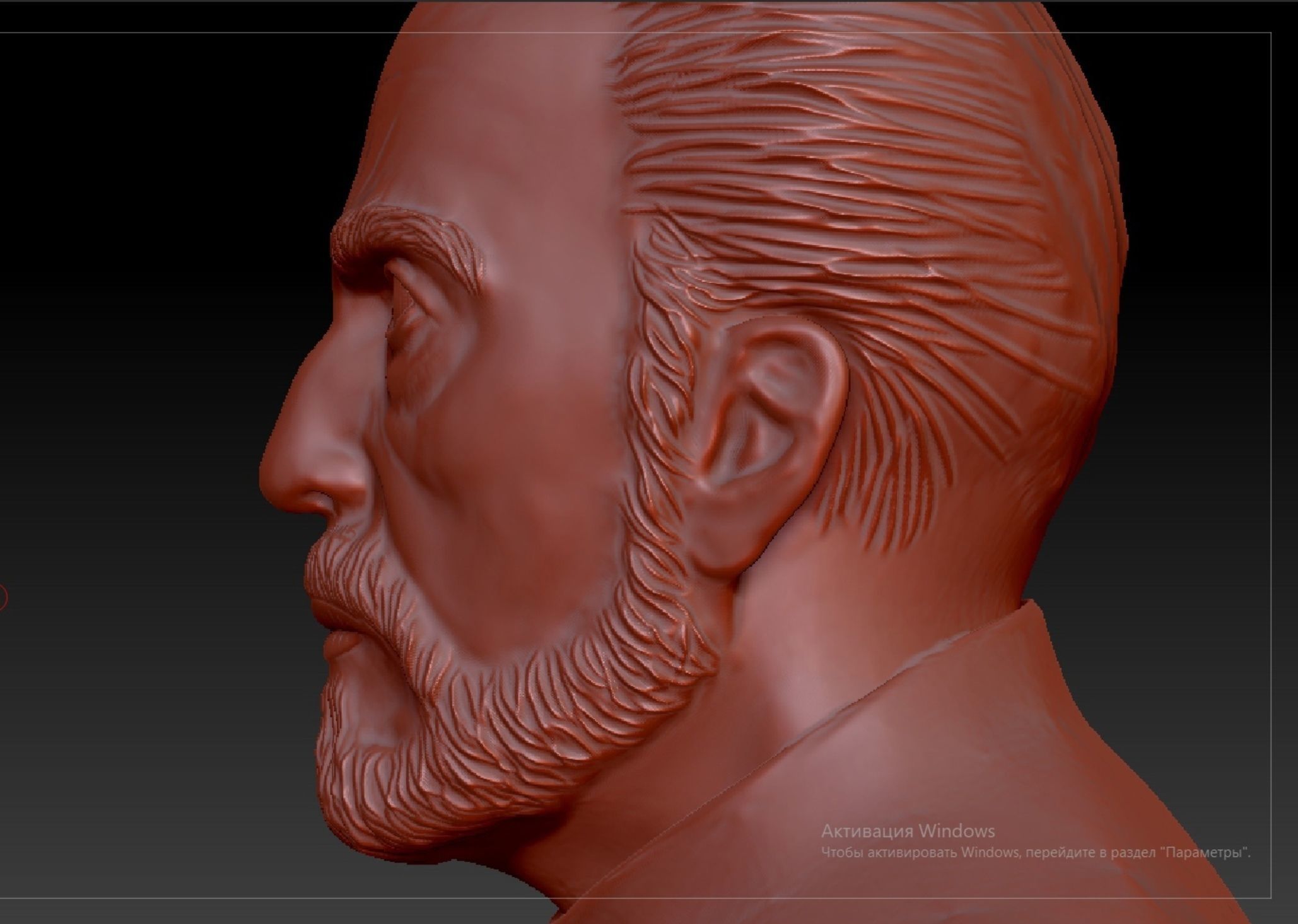 Count Dooku bust from Star Wars 3D print model_3