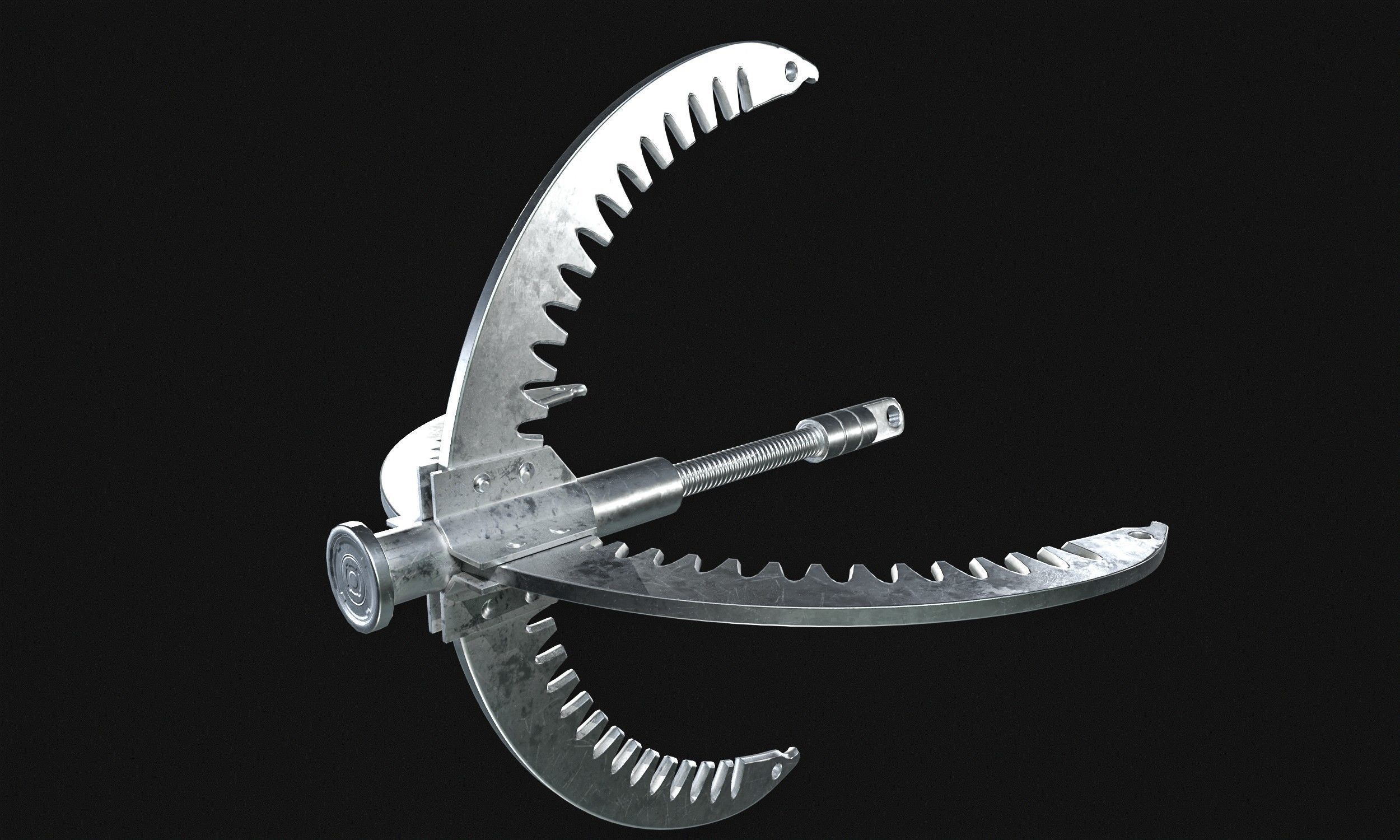 Grappling Hook Gun  Low-poly 3D model_25