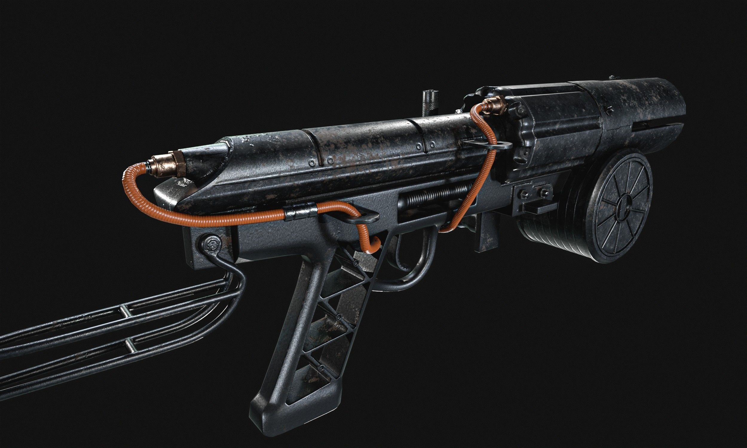 Grappling Hook Gun  Low-poly 3D model_18