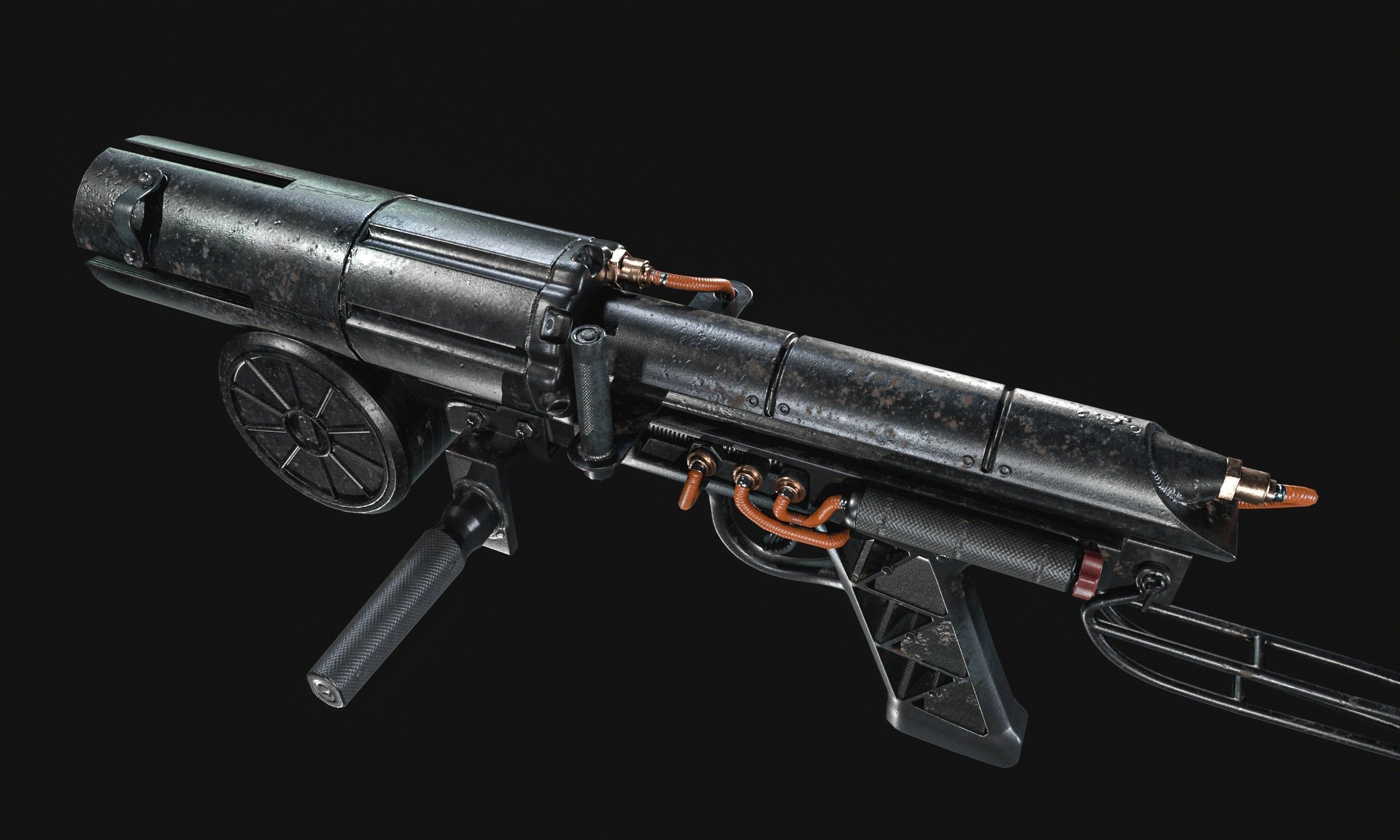 Grappling Hook Gun  Low-poly 3D model_20