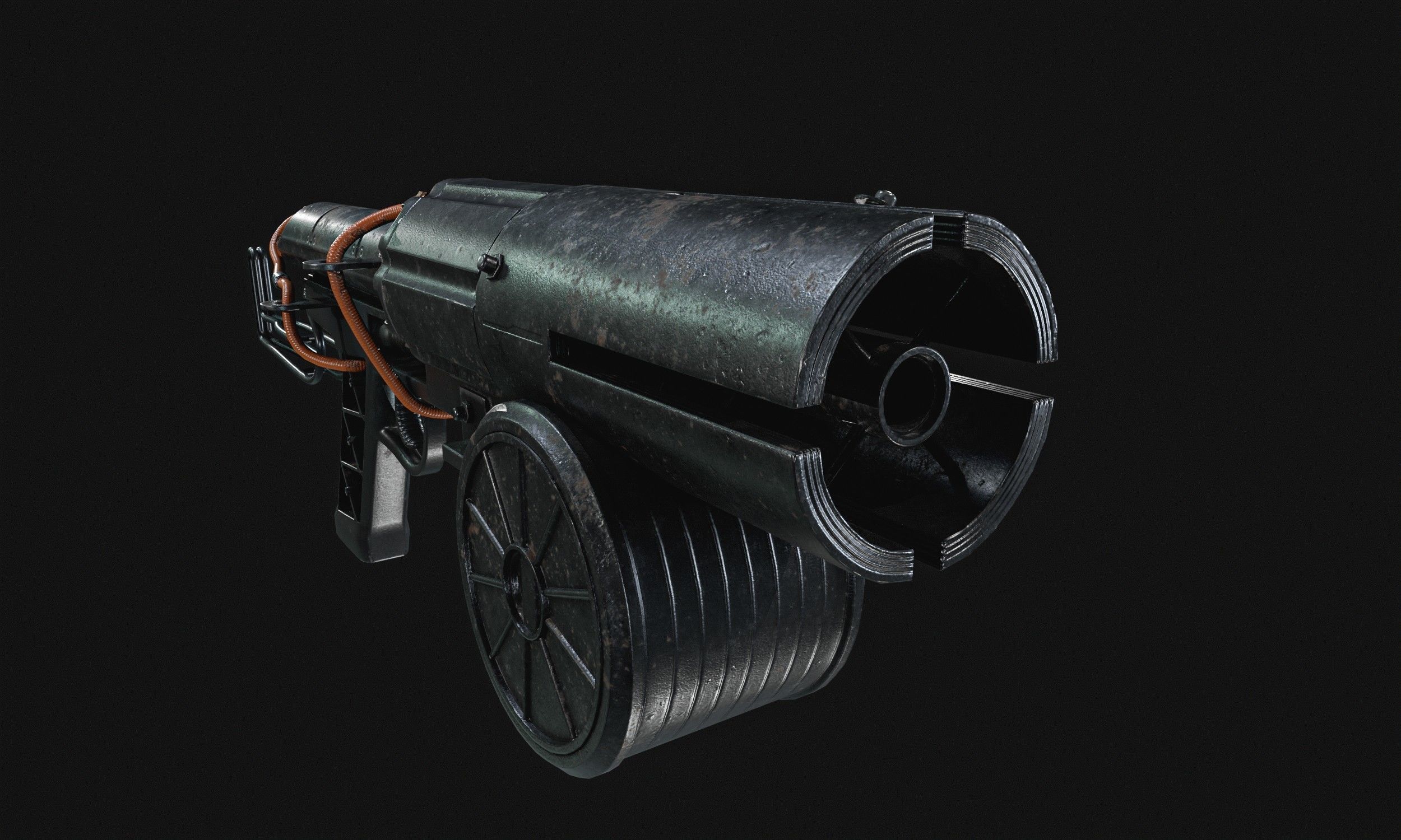 Grappling Hook Gun  Low-poly 3D model_19