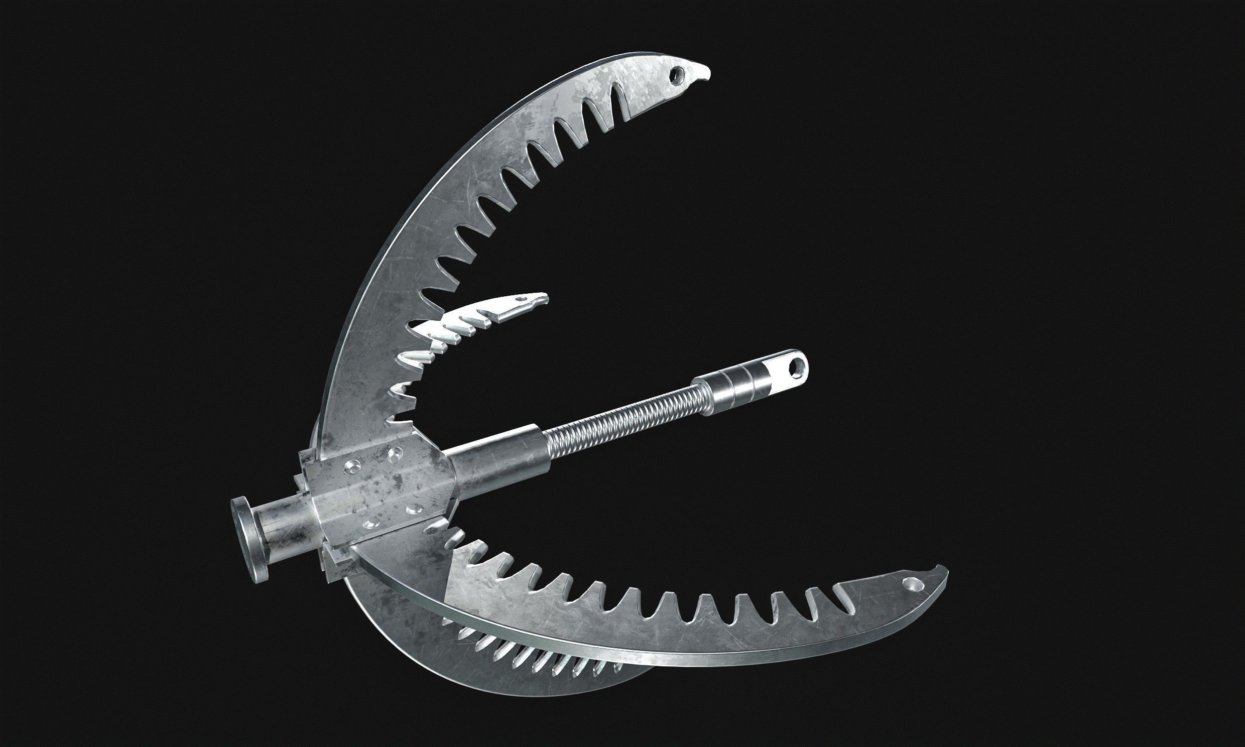 Grappling Hook Gun  Low-poly 3D model_22