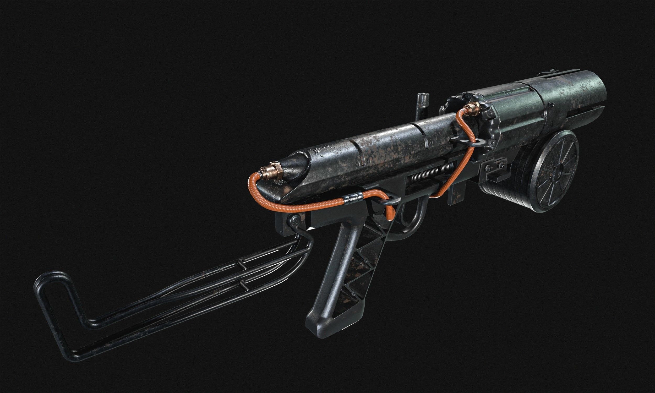 Grappling Hook Gun  Low-poly 3D model_24