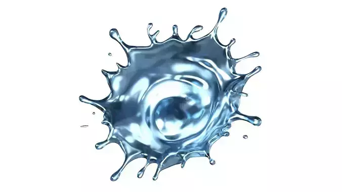 Water Splash 01 3D model