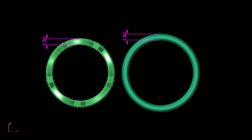 Wedding bands 48 3D print model_7