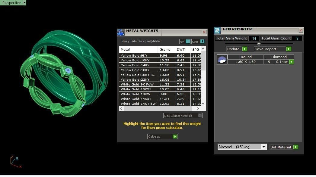 Wedding bands 48 3D print model_5
