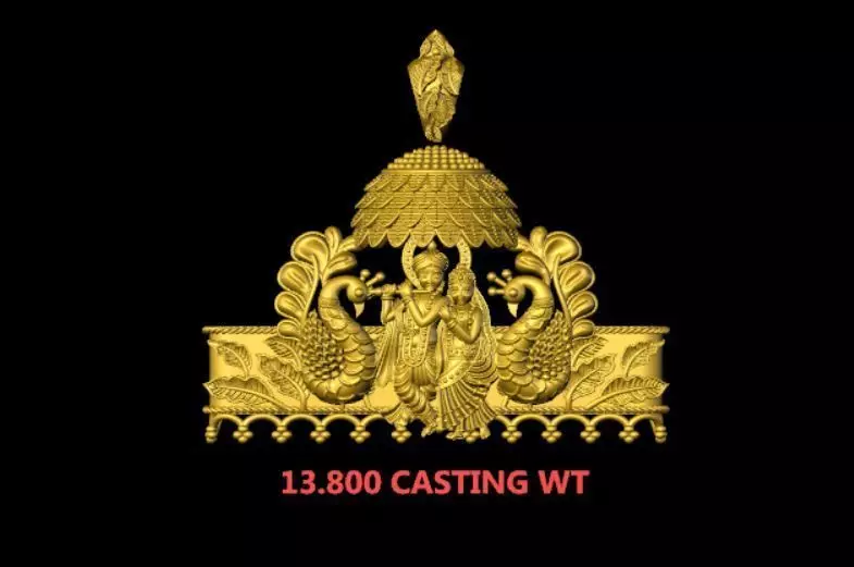 TEMPLE GOD KRISHNA 3D print model