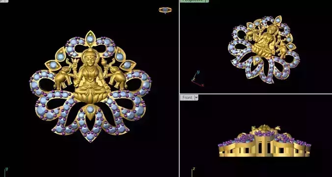 LAXMI NACKLACE 3D print model