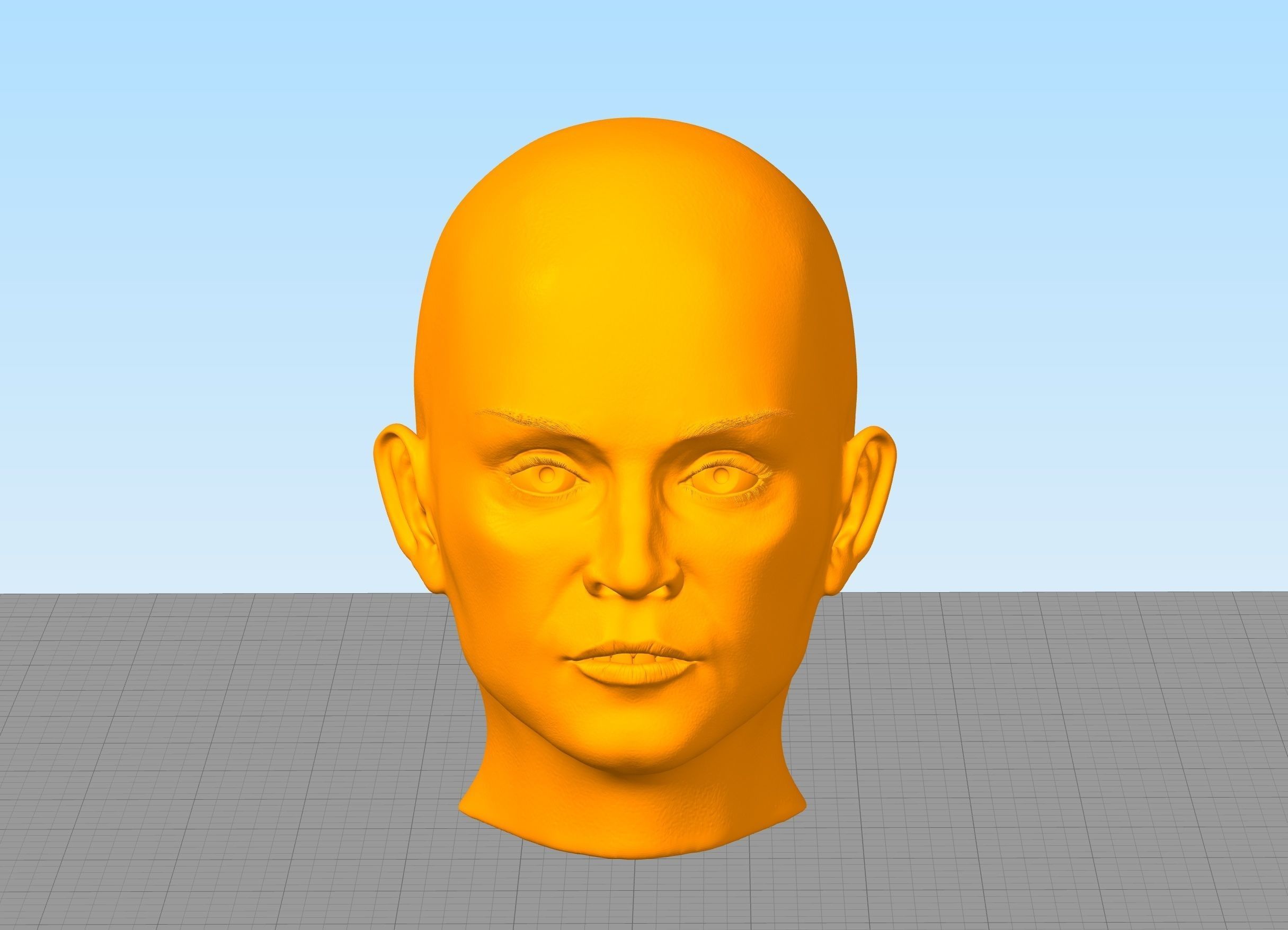 Singer Madonna head 3D print model_5