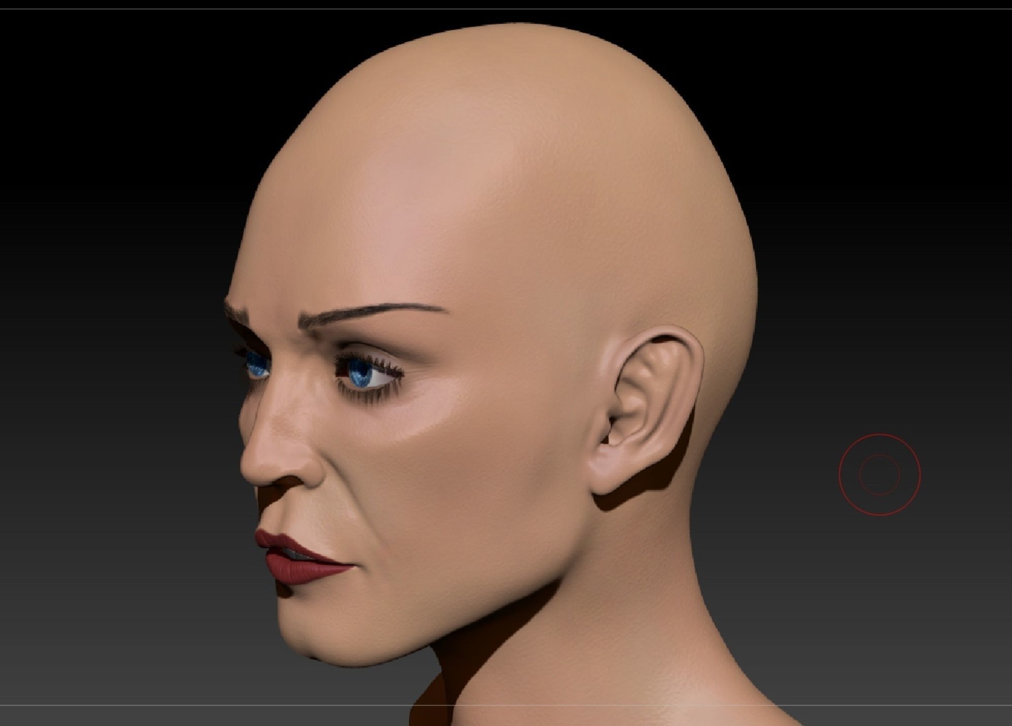 Singer Madonna head 3D print model_4