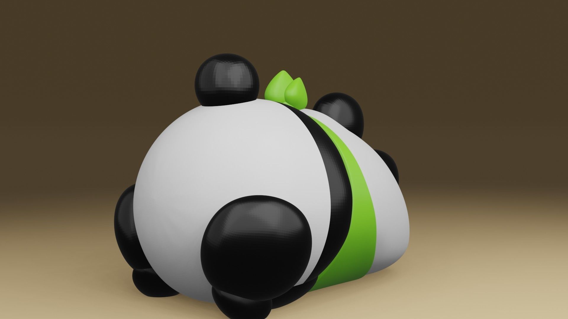 panda 3D print model_12