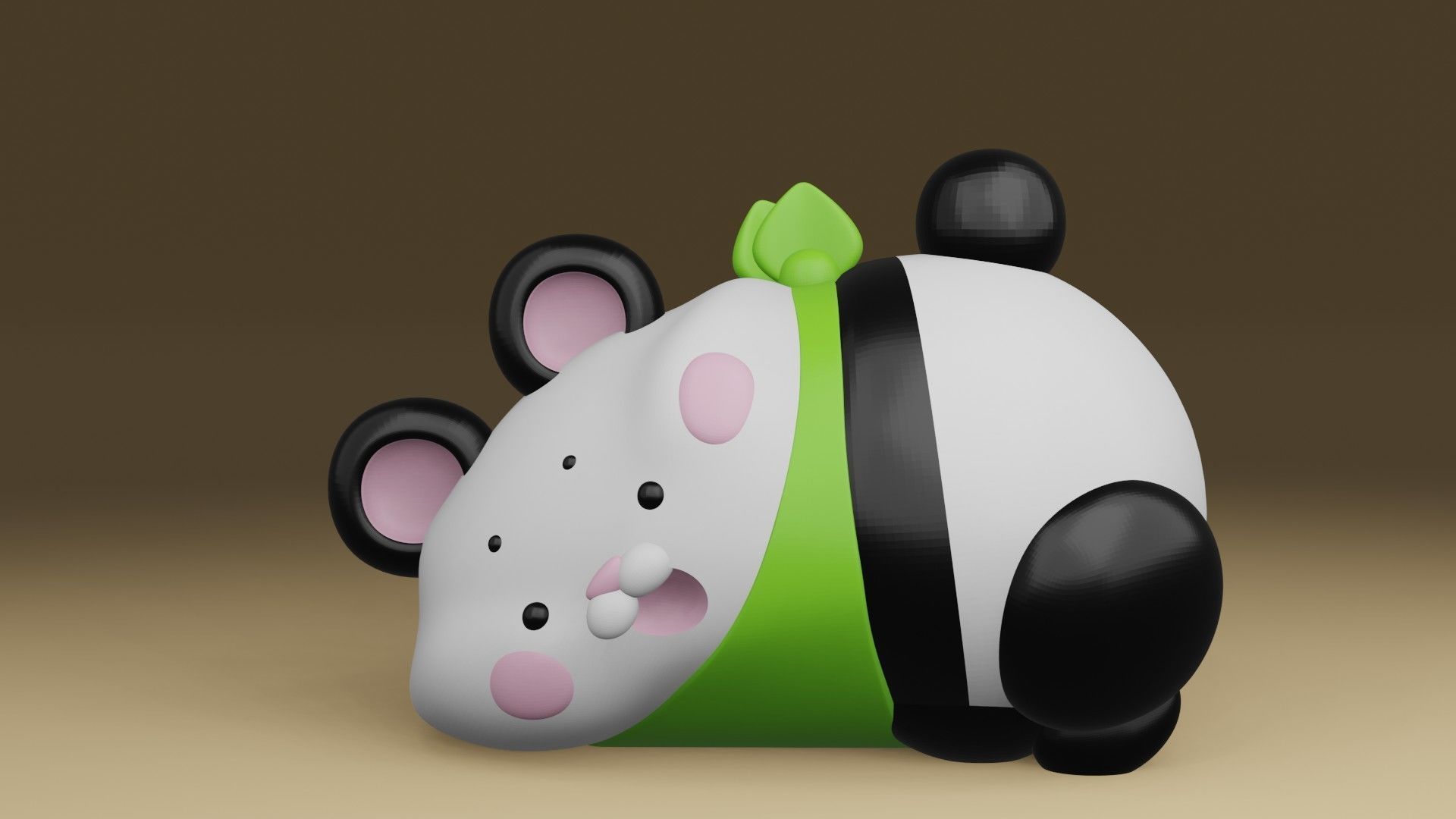 panda 3D print model_7