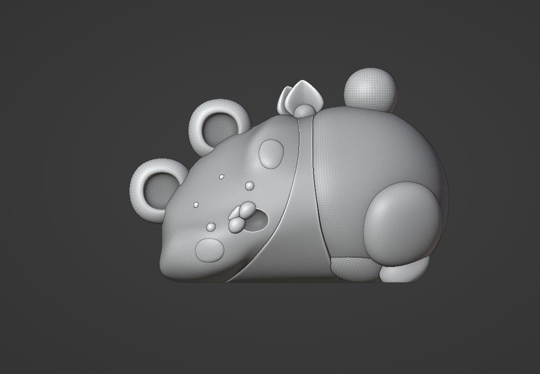 panda 3D print model_2