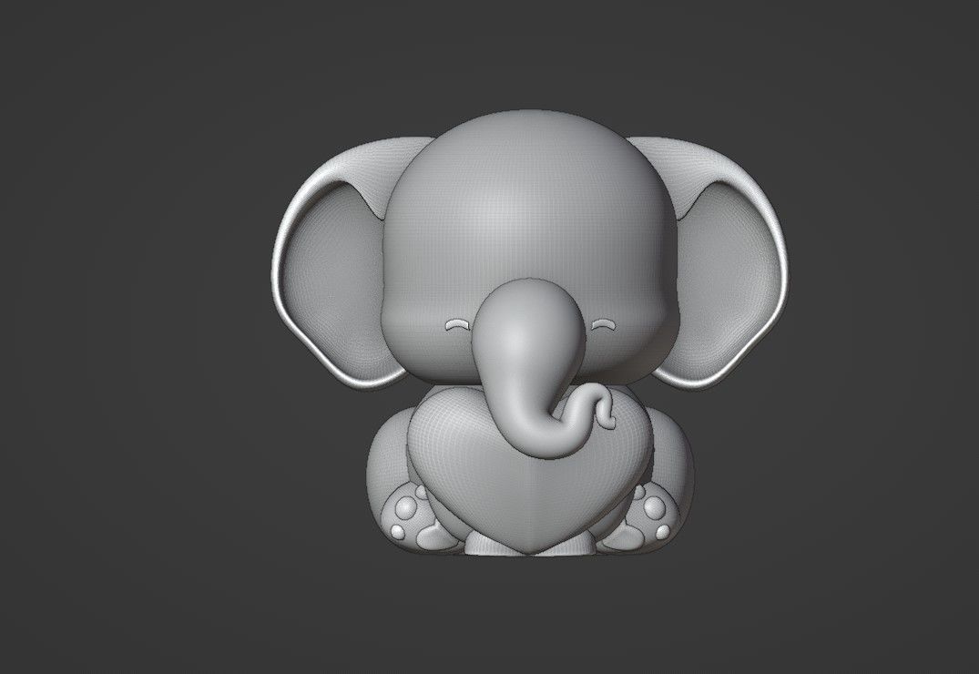 elephant 3D print model_2