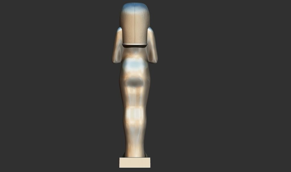 Statuette of Geb from Tutankhamen 3D Printable model 3D print model_8
