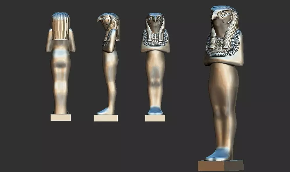 Statuette of Geb from Tutankhamen 3D Printable model 3D print model_0