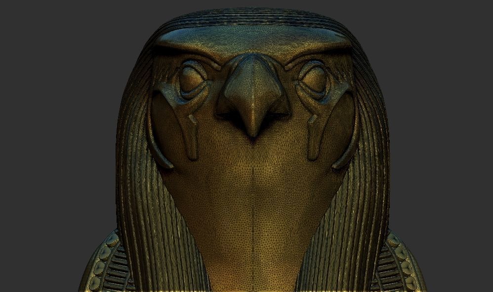 Statuette of Geb from Tutankhamen 3D Printable model 3D print model_12