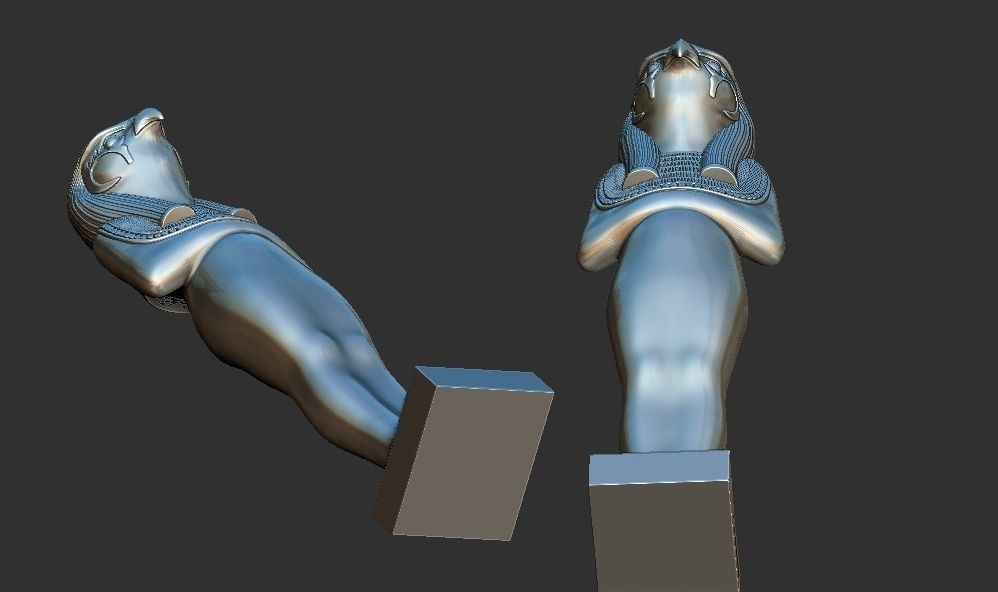 Statuette of Geb from Tutankhamen 3D Printable model 3D print model_10