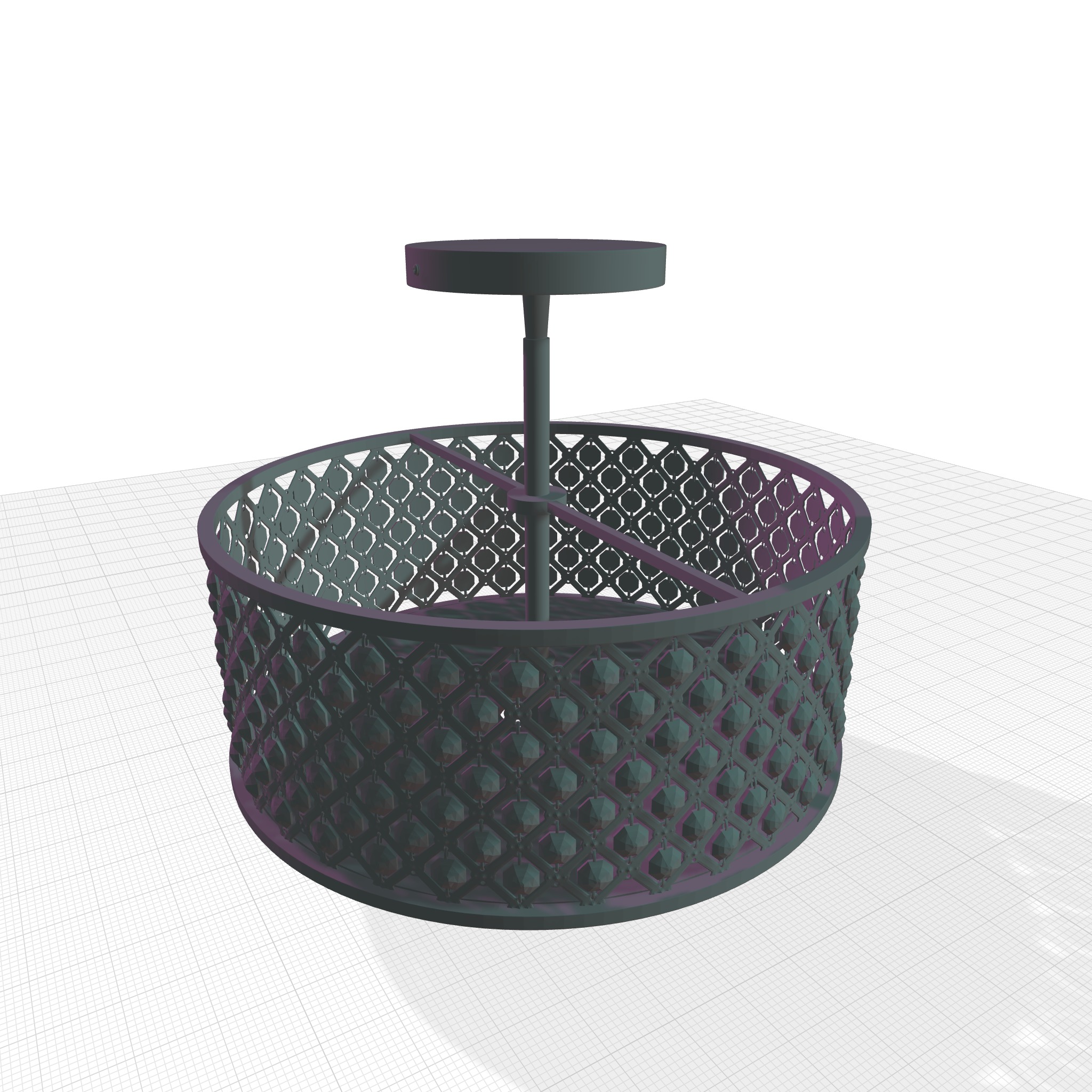 Augustine Semi Flush Mount 3D model_4