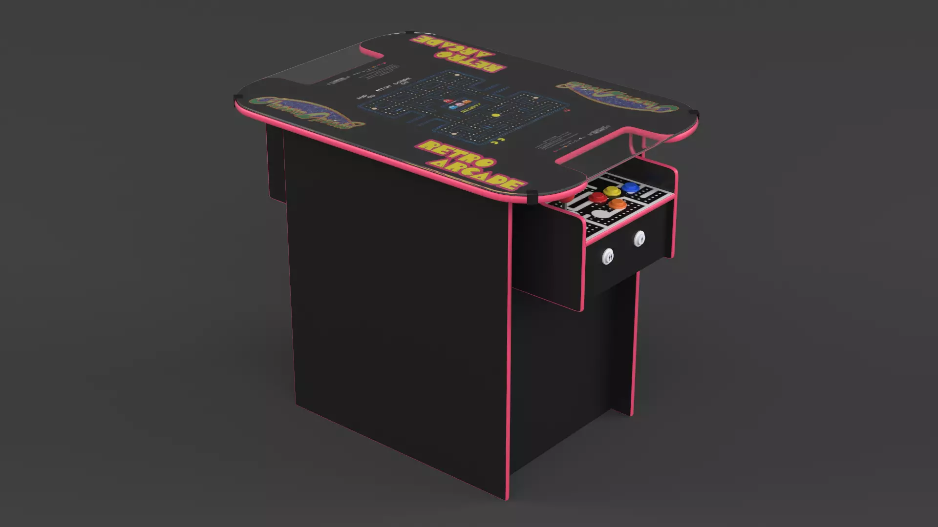 Arcade Machine 3D model_0