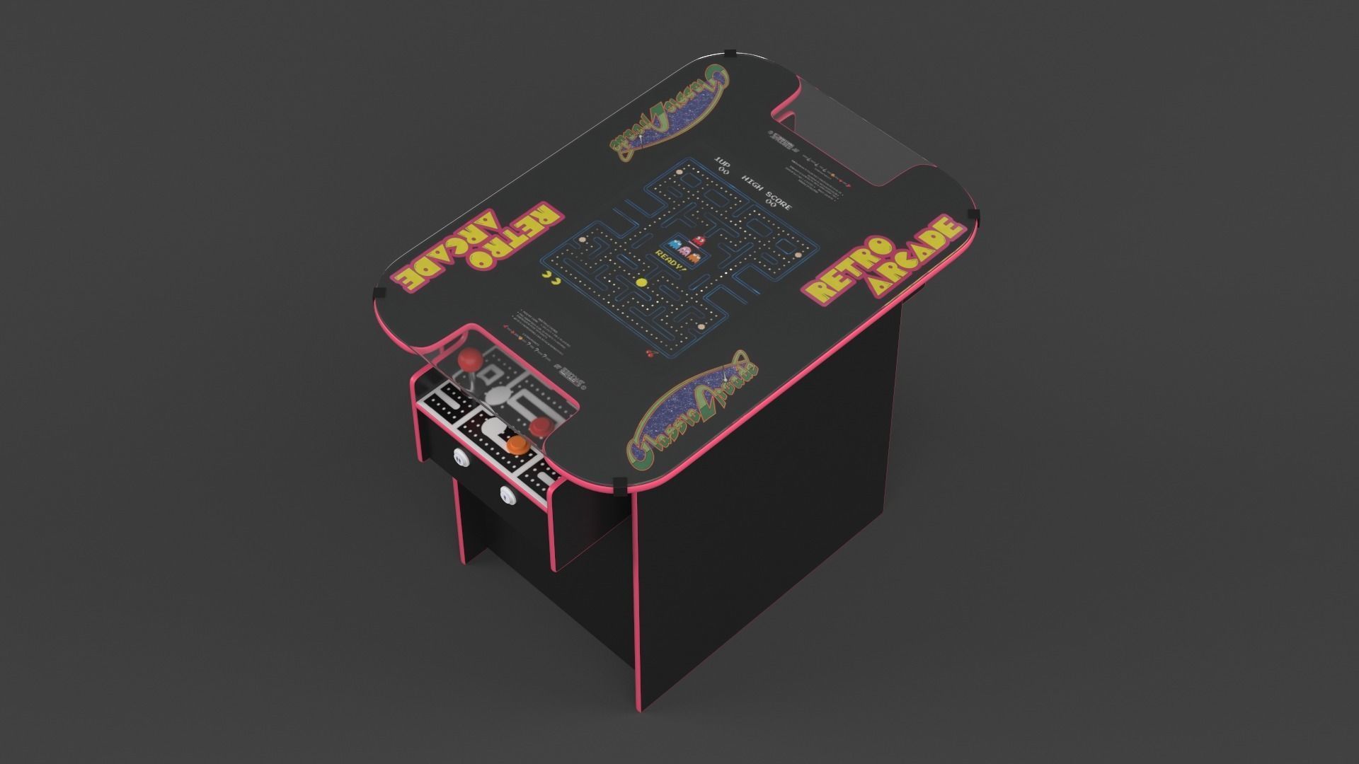 Arcade Machine 3D model_4