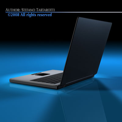 Laptop computer 3D model_3