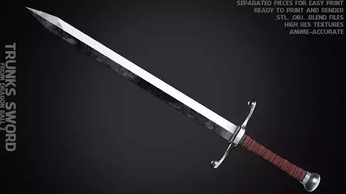 Dragon Ball Trunks Sword for Cosplay 3D print model