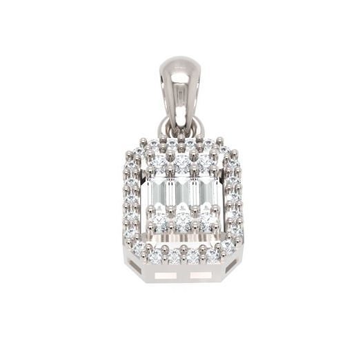 Diamond Pendant 3D-Printable Elegant Jewelry Design 3D print model