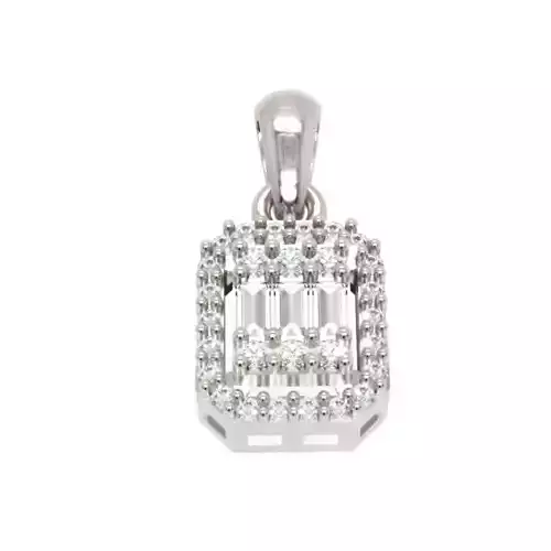  Diamond Pendant 3D-Printable Elegant Jewelry Design 3D print model