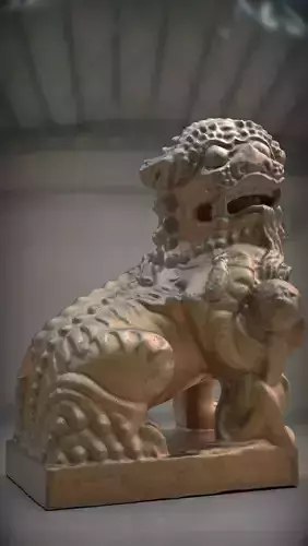 Chinese lion statue Collection of Stone Lions Statues Cultural