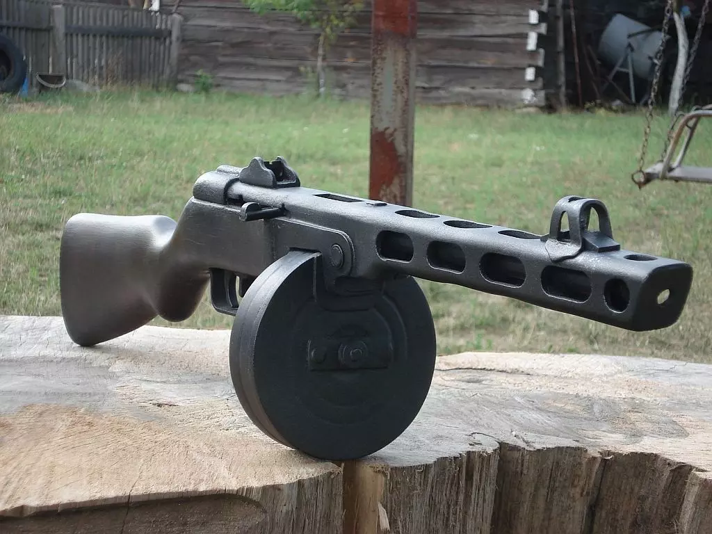 PPSh-41 Low-poly 3D model_0