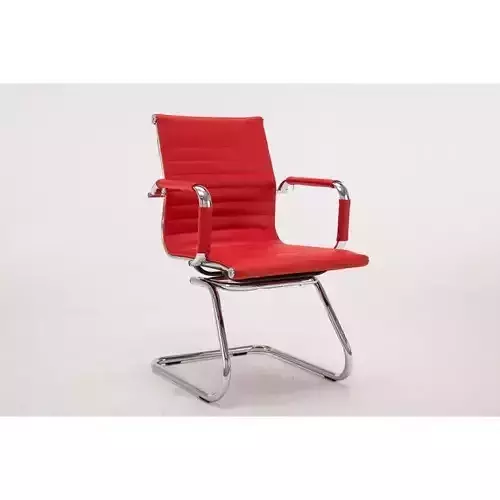 Mcelhaney stackable Leather Seat Waiting Room Chair 3D model