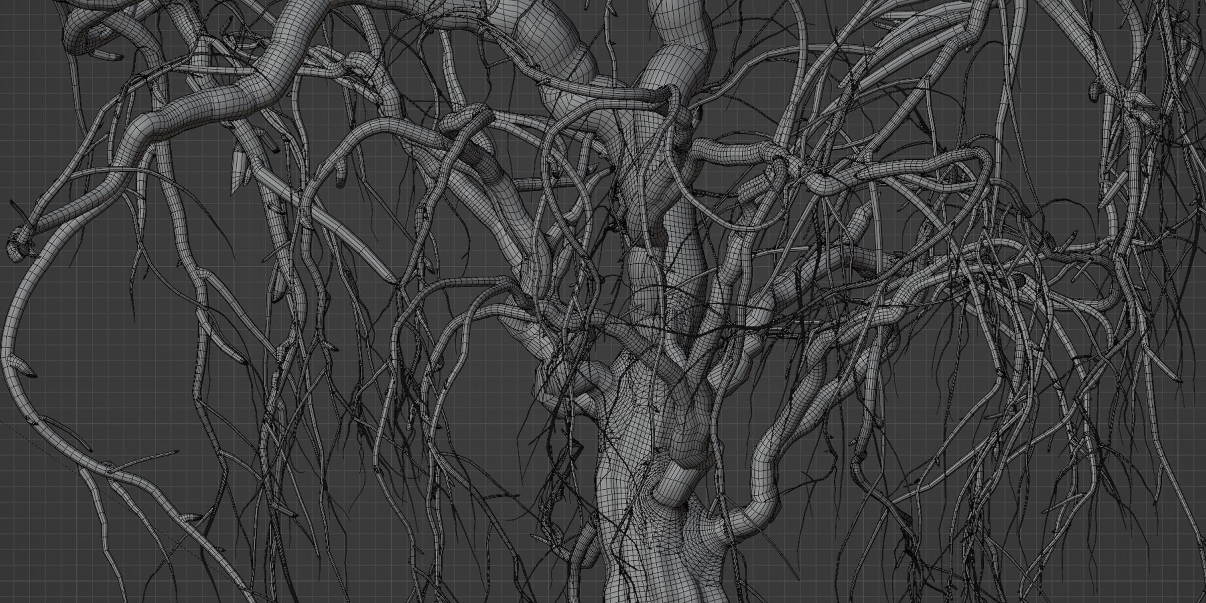 Dead weeping tree vol 188-Blender 3D model_6