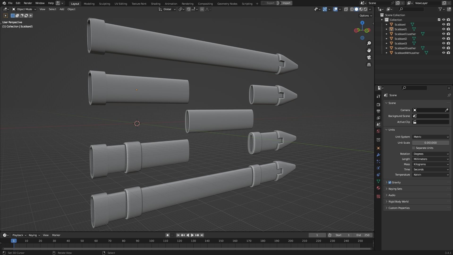 Dragon Ball Trunks Scabbard for Cosplay 3D print model_11